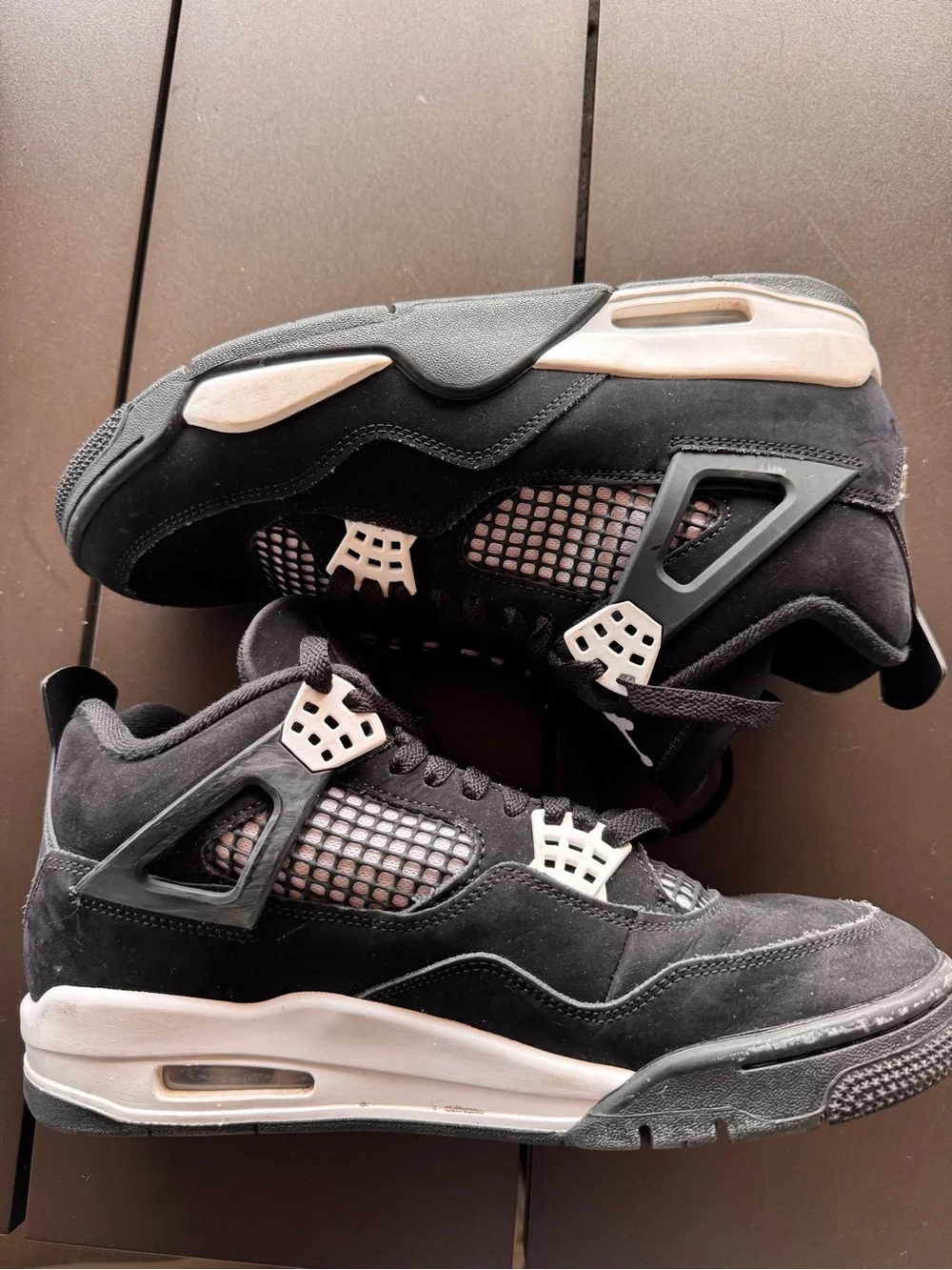 Jordan Men’s Black and White Sneakers